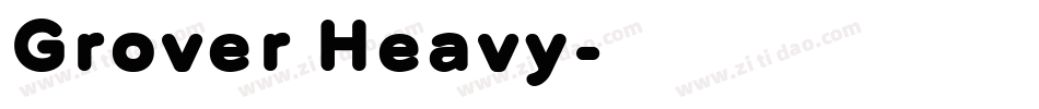 Grover Heavy字体转换